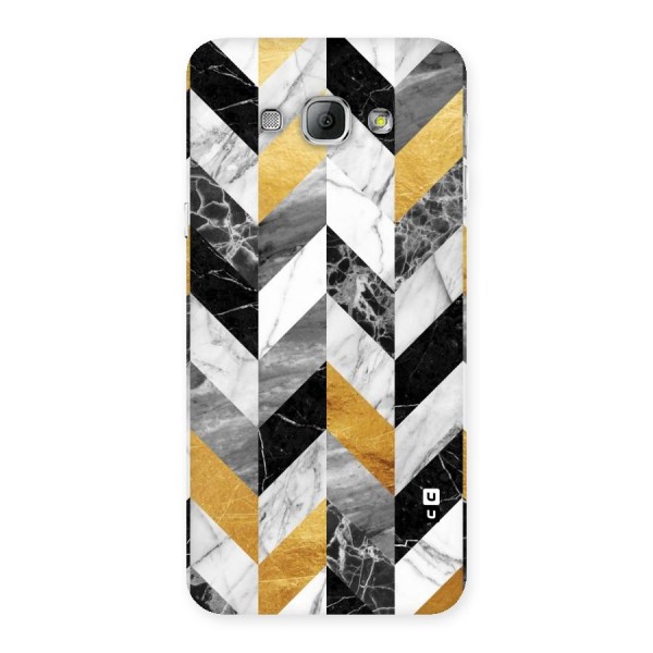 Yellow Grey Marble Back Case for Galaxy A8