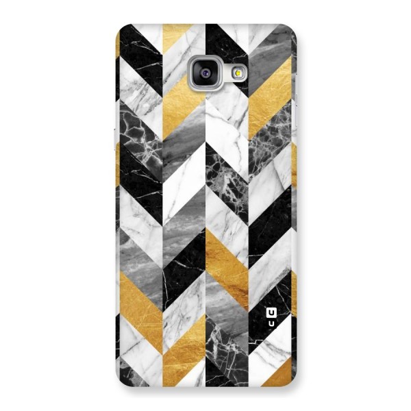 Yellow Grey Marble Back Case for Galaxy A9