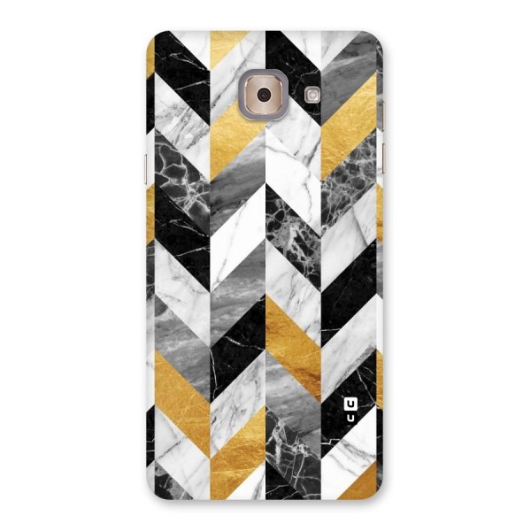 Yellow Grey Marble Back Case for Galaxy J7 Max