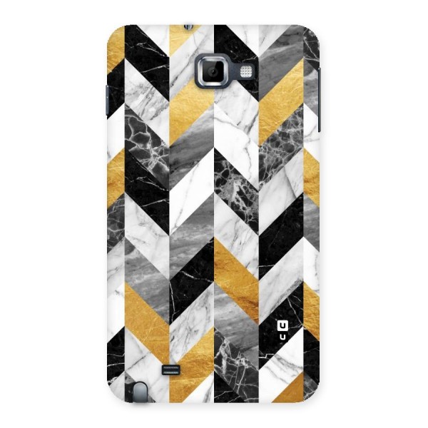 Yellow Grey Marble Back Case for Galaxy Note