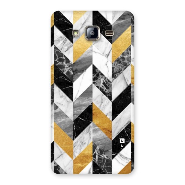 Yellow Grey Marble Back Case for Galaxy On5