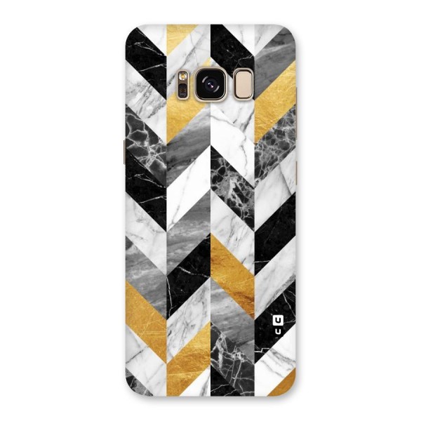 Yellow Grey Marble Back Case for Galaxy S8