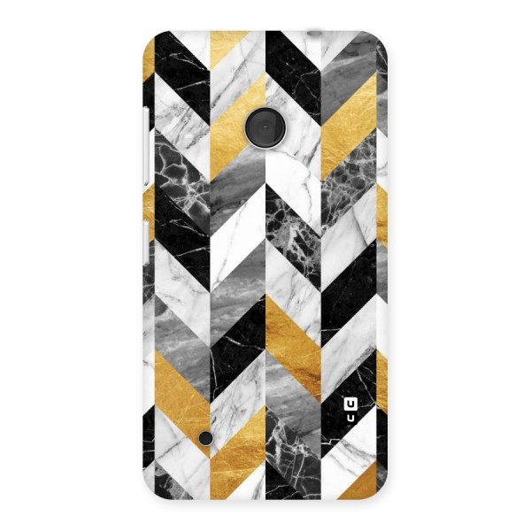 Yellow Grey Marble Back Case for Lumia 530