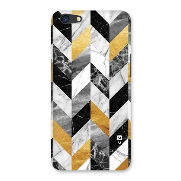 Yellow Grey Marble Back Case for Oppo A71