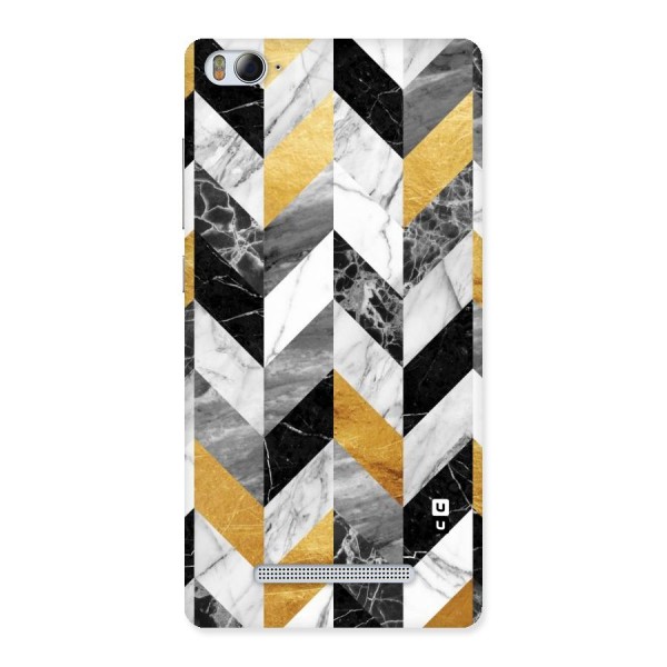 Yellow Grey Marble Back Case for Xiaomi Mi4i