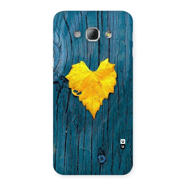 Yellow Leaf Back Case for Galaxy A8