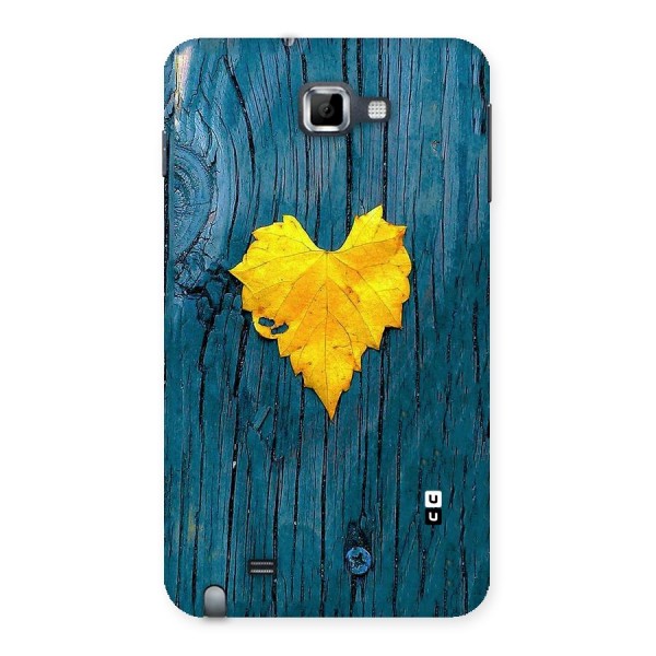 Yellow Leaf Back Case for Galaxy Note