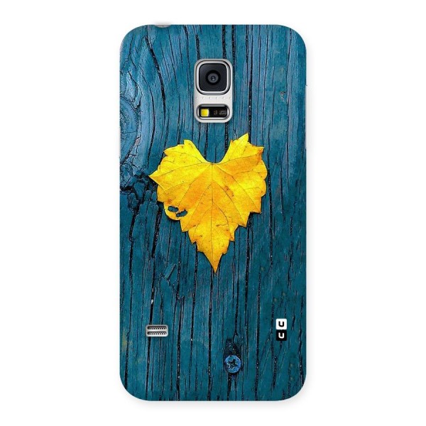 Yellow Leaf Back Case for Galaxy S5 Mini