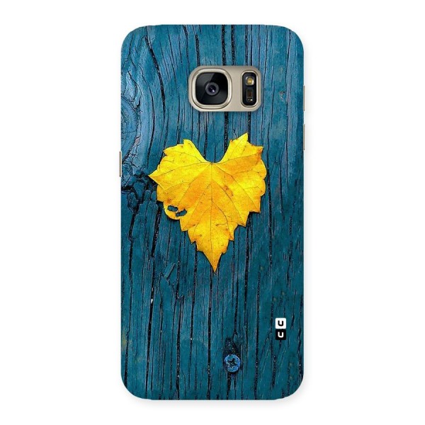 Yellow Leaf Back Case for Galaxy S7