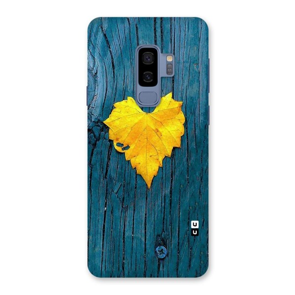 Yellow Leaf Back Case for Galaxy S9 Plus