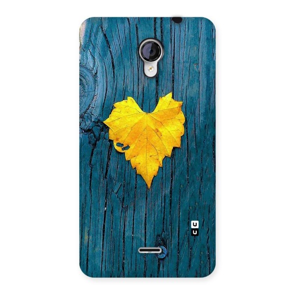 Yellow Leaf Back Case for Micromax Unite 2 A106