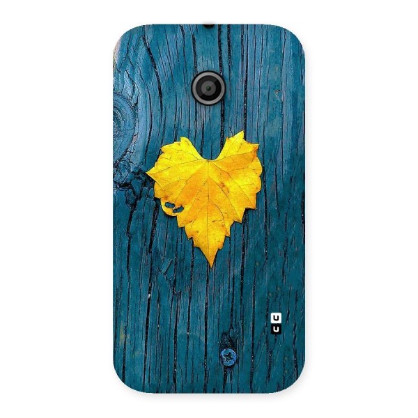 Yellow Leaf Back Case for Moto E