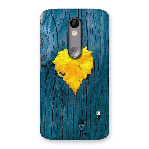 Yellow Leaf Back Case for Moto X Force