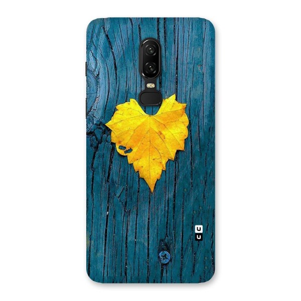 Yellow Leaf Back Case for OnePlus 6