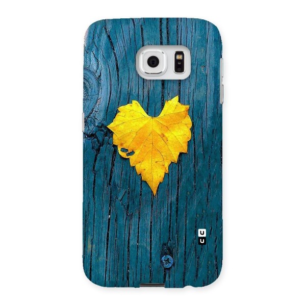 Yellow Leaf Back Case for Samsung Galaxy S6