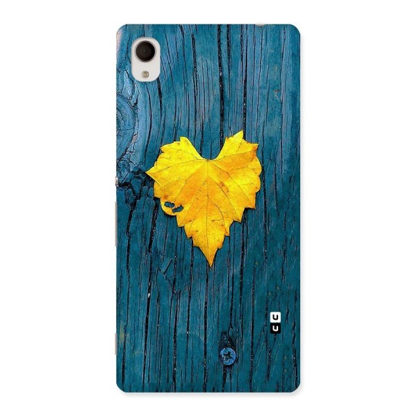 Yellow Leaf Back Case for Sony Xperia M4