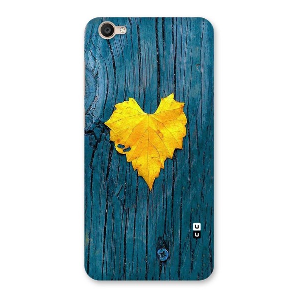 Yellow Leaf Back Case for Vivo Y55s