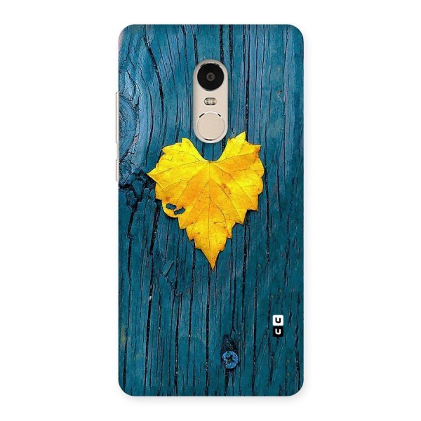 Yellow Leaf Back Case for Xiaomi Redmi Note 4