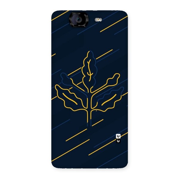 Yellow Leaf Line Back Case for Canvas Knight A350