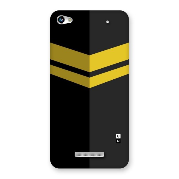 Yellow Lines Back Case for Micromax Hue 2