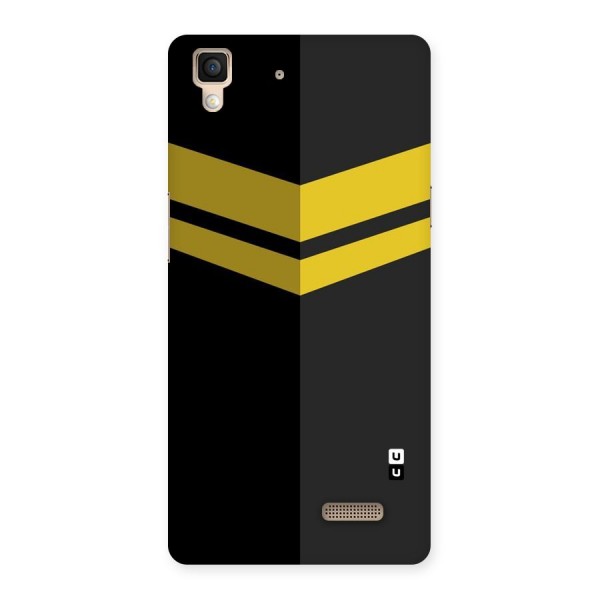 Yellow Lines Back Case for Oppo R7