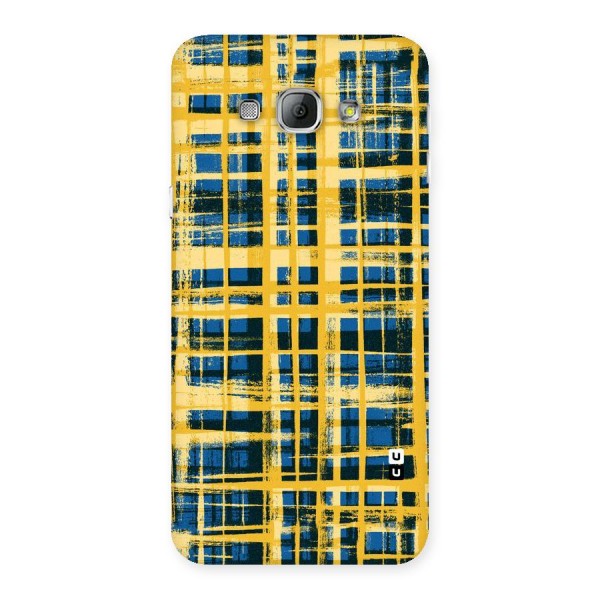 Yellow Rugged Check Design Back Case for Galaxy A8