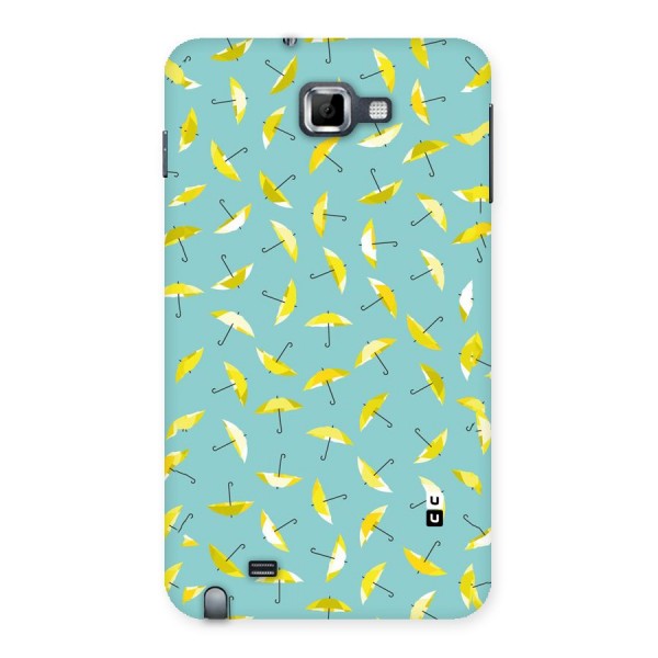 Yellow Umbrella Pattern Back Case for Galaxy Note