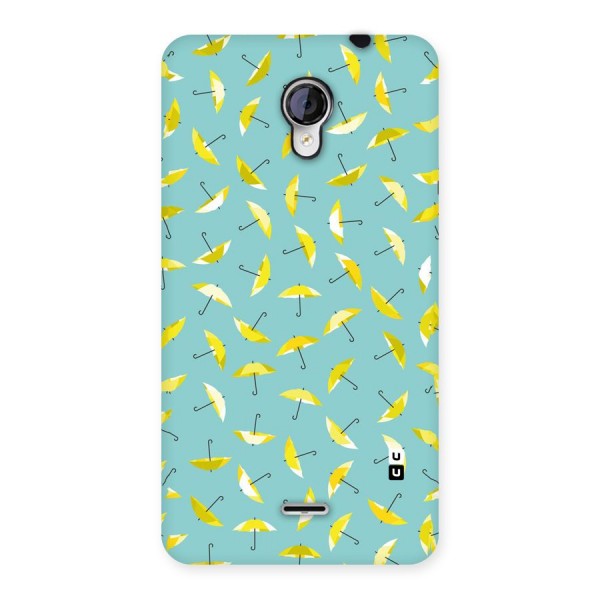 Yellow Umbrella Pattern Back Case for Micromax Unite 2 A106