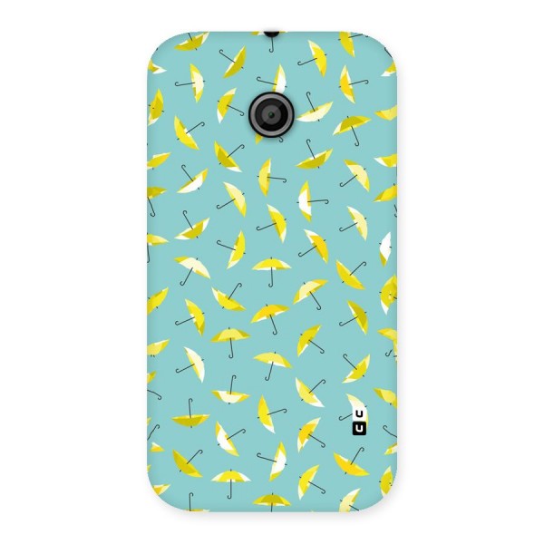 Yellow Umbrella Pattern Back Case for Moto E