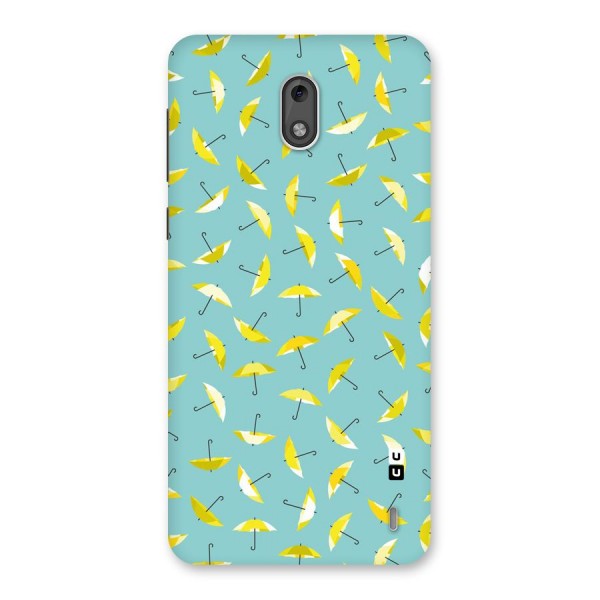 Yellow Umbrella Pattern Back Case for Nokia 2