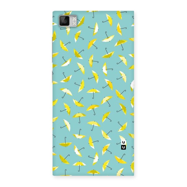 Yellow Umbrella Pattern Back Case for Xiaomi Mi3