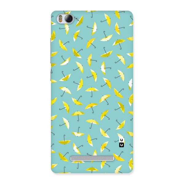 Yellow Umbrella Pattern Back Case for Xiaomi Mi4i