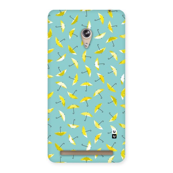 Yellow Umbrella Pattern Back Case for Zenfone 6