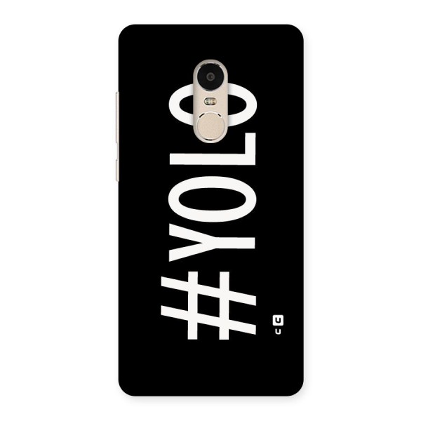 Yolo Back Case for Xiaomi Redmi Note 4