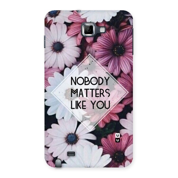 You Matter Back Case for Galaxy Note