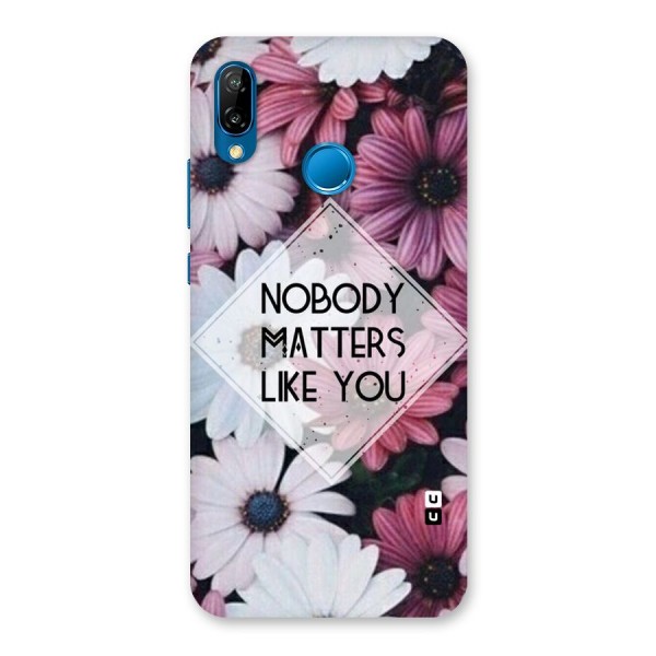 You Matter Back Case for Huawei P20 Lite