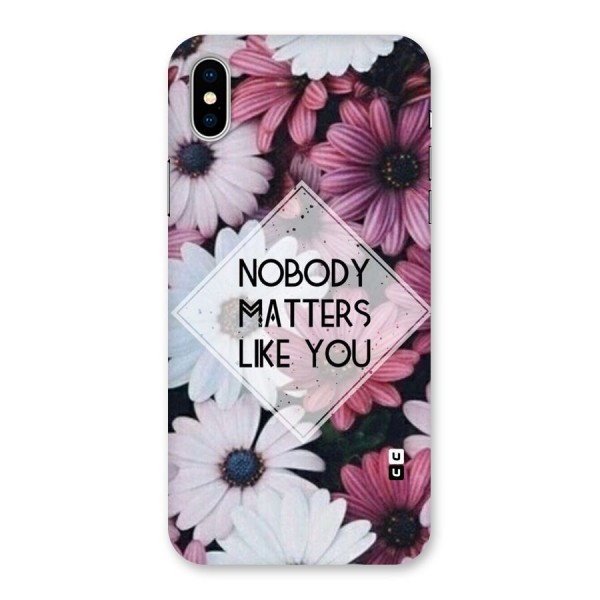 You Matter Back Case for iPhone XS