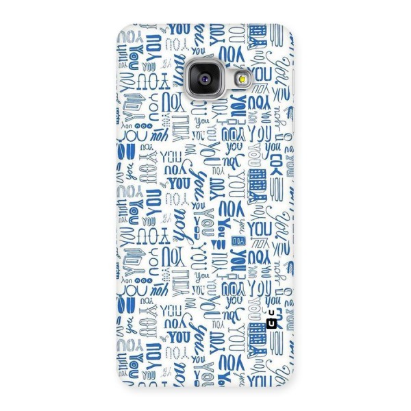 You Pattern Back Case for Galaxy A3 2016