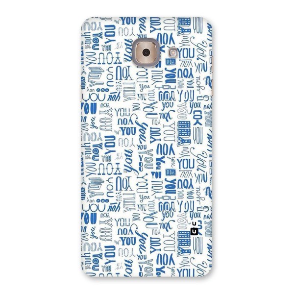 You Pattern Back Case for Galaxy J7 Max