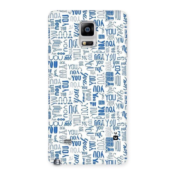 You Pattern Back Case for Galaxy Note 4