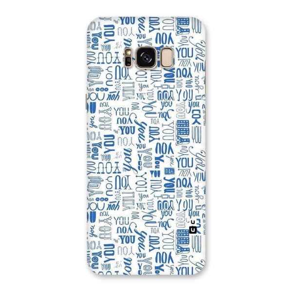 You Pattern Back Case for Galaxy S8 Plus