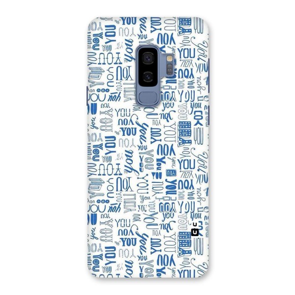 You Pattern Back Case for Galaxy S9 Plus