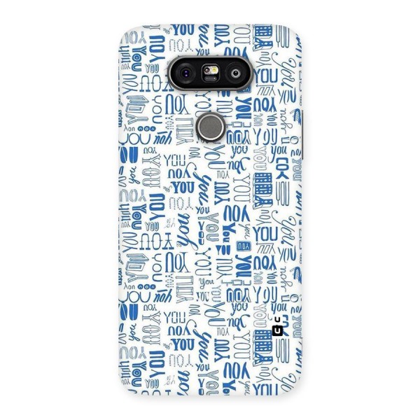 You Pattern Back Case for LG G5