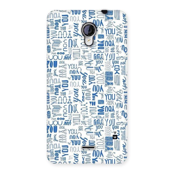 You Pattern Back Case for Micromax Unite 2 A106