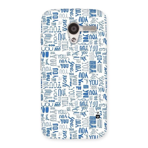 You Pattern Back Case for Moto X