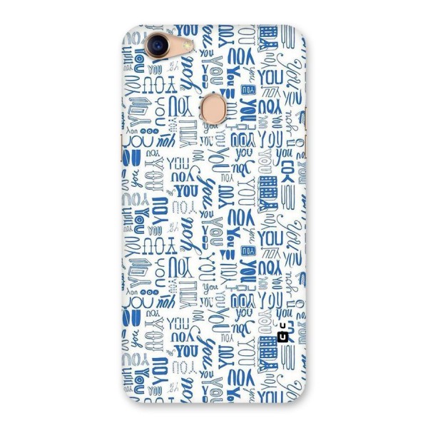 You Pattern Back Case for Oppo F5