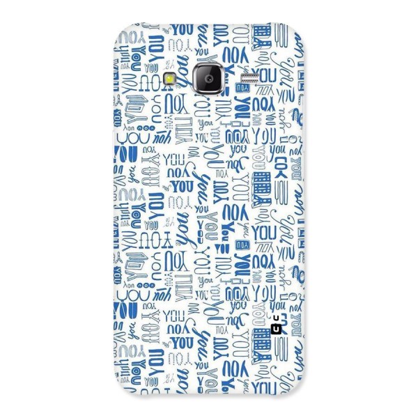 You Pattern Back Case for Samsung Galaxy J5