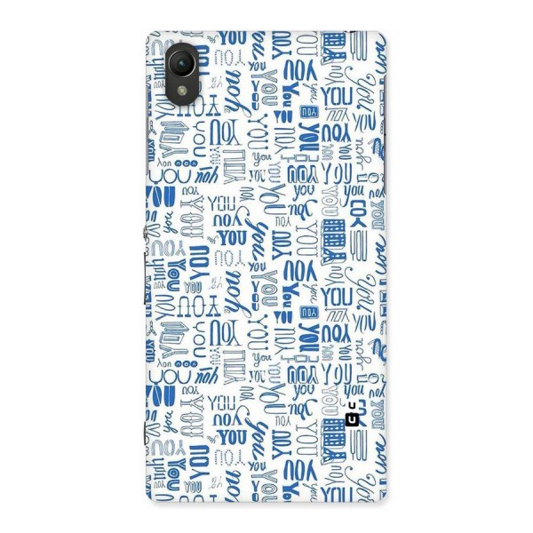 You Pattern Back Case for Sony Xperia Z1