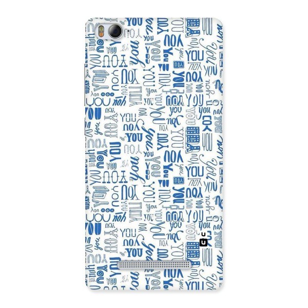 You Pattern Back Case for Xiaomi Mi4i