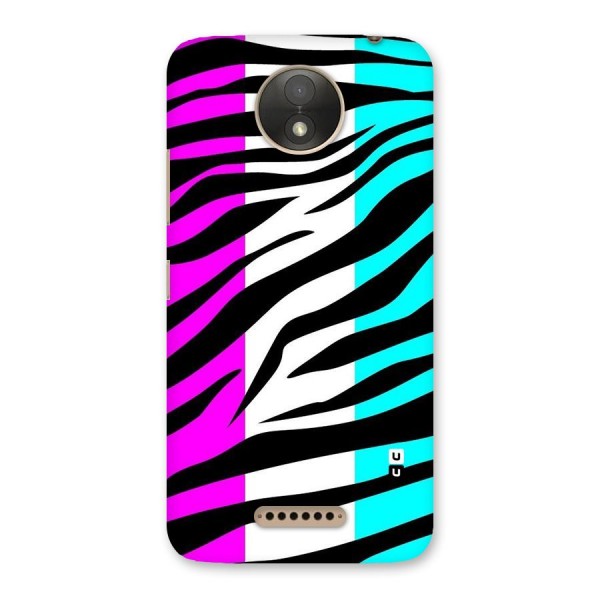 Zebra Texture Back Case for Moto C Plus